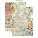 Stamperia Art of Travelling Junk Journal Stickers Backgrounds Cut-Outs (SBJK18)