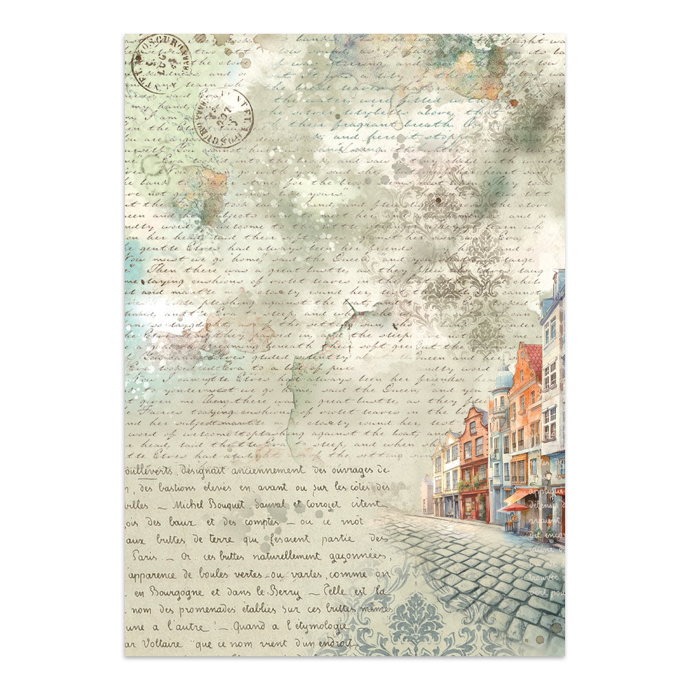 Stamperia Art of Travelling Junk Journal Stickers Backgrounds Cut-Outs (SBJK18)