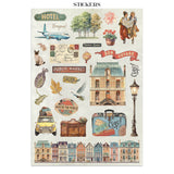 Stamperia Art of Travelling Junk Journal Stickers Backgrounds Cut-Outs (SBJK18)