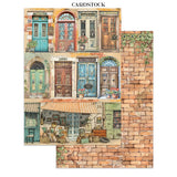 Stamperia Art of Travelling Junk Journal Stickers Backgrounds Cut-Outs (SBJK18)