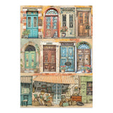 Stamperia Art of Travelling Junk Journal Stickers Backgrounds Cut-Outs (SBJK18)