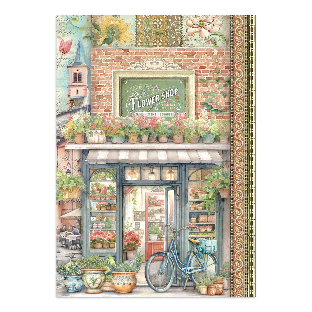 Stamperia Art of Travelling Junk Journal Stickers Backgrounds Cut-Outs (SBJK18)
