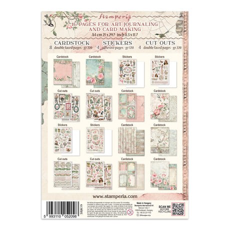 Stamperia House of Roses Junk Journal Kit (SBJK19)