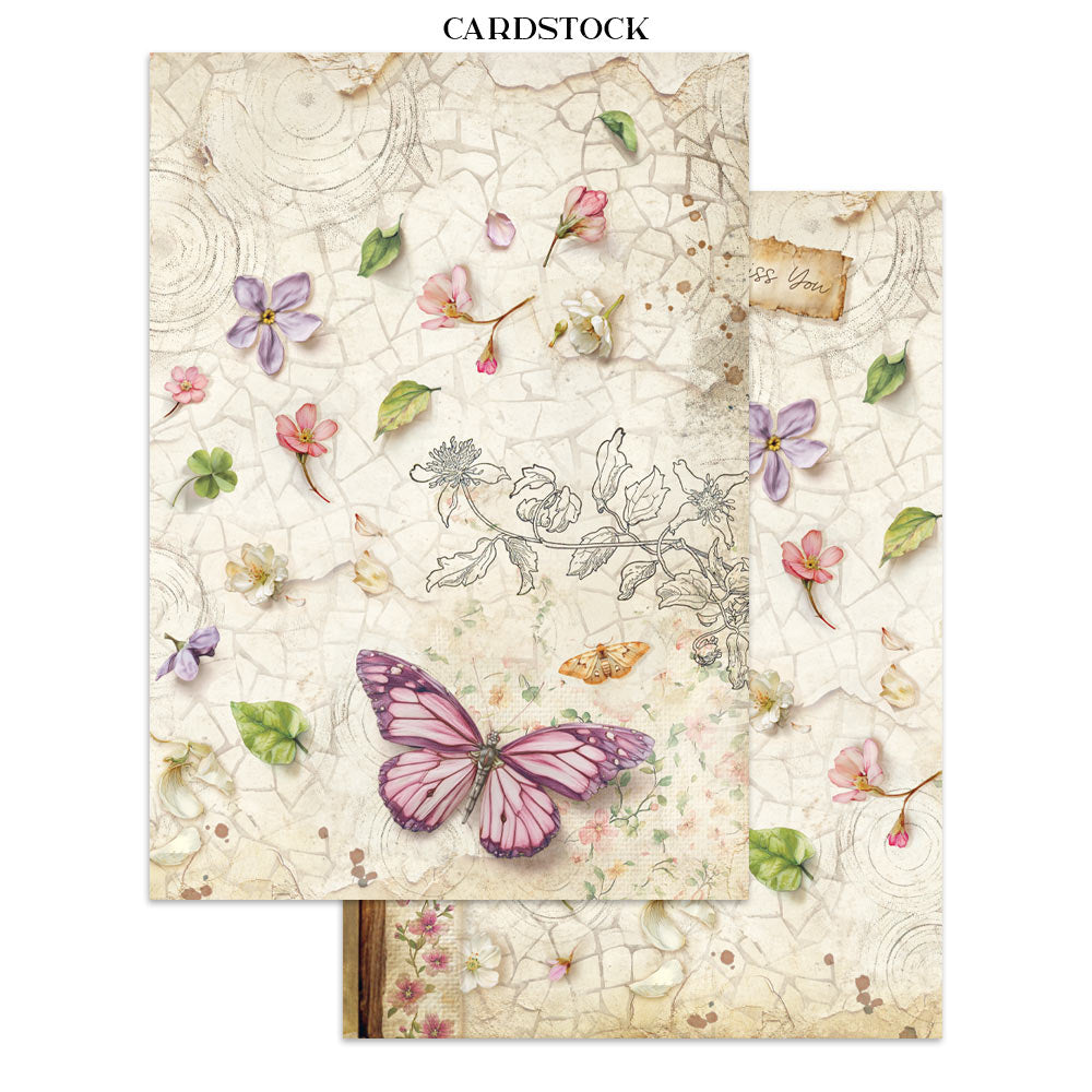 Stamperia All Around Junk Journal Stickers, Backgrounds, Cut-Outs (SBJK20)