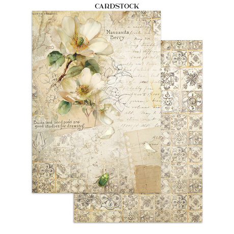 Stamperia All Around Junk Journal Stickers, Backgrounds, Cut-Outs (SBJK20)