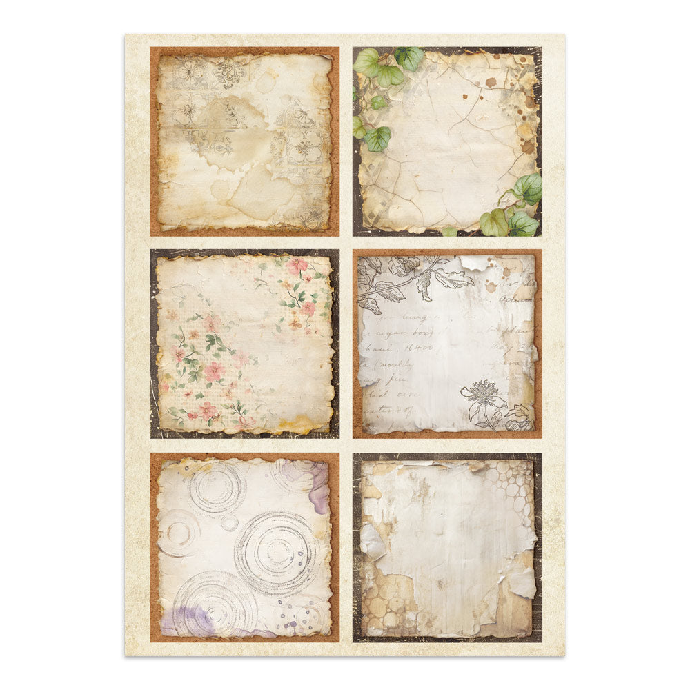 Stamperia All Around Junk Journal Stickers, Backgrounds, Cut-Outs (SBJK20)