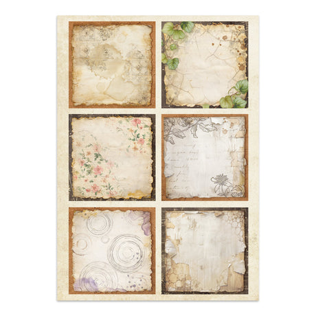 Stamperia All Around Junk Journal Stickers, Backgrounds, Cut-Outs (SBJK20)