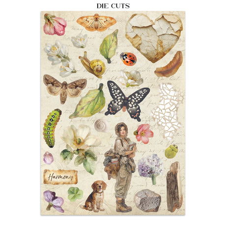 Stamperia All Around Junk Journal Stickers, Backgrounds, Cut-Outs (SBJK20)