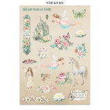 Stamperia Wonderland Junk Journal Stickers, Backgrounds, Cut-Outs (SBJK21)