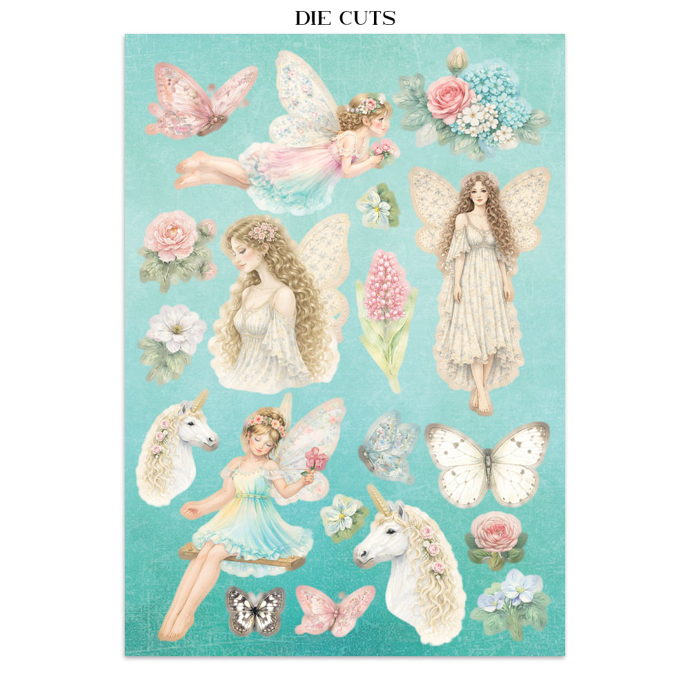 Stamperia Wonderland Junk Journal Stickers, Backgrounds, Cut-Outs (SBJK21)