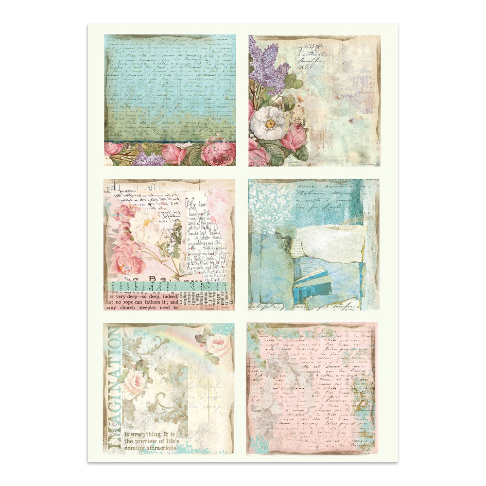 Stamperia Wonderland Junk Journal Stickers, Backgrounds, Cut-Outs (SBJK21)