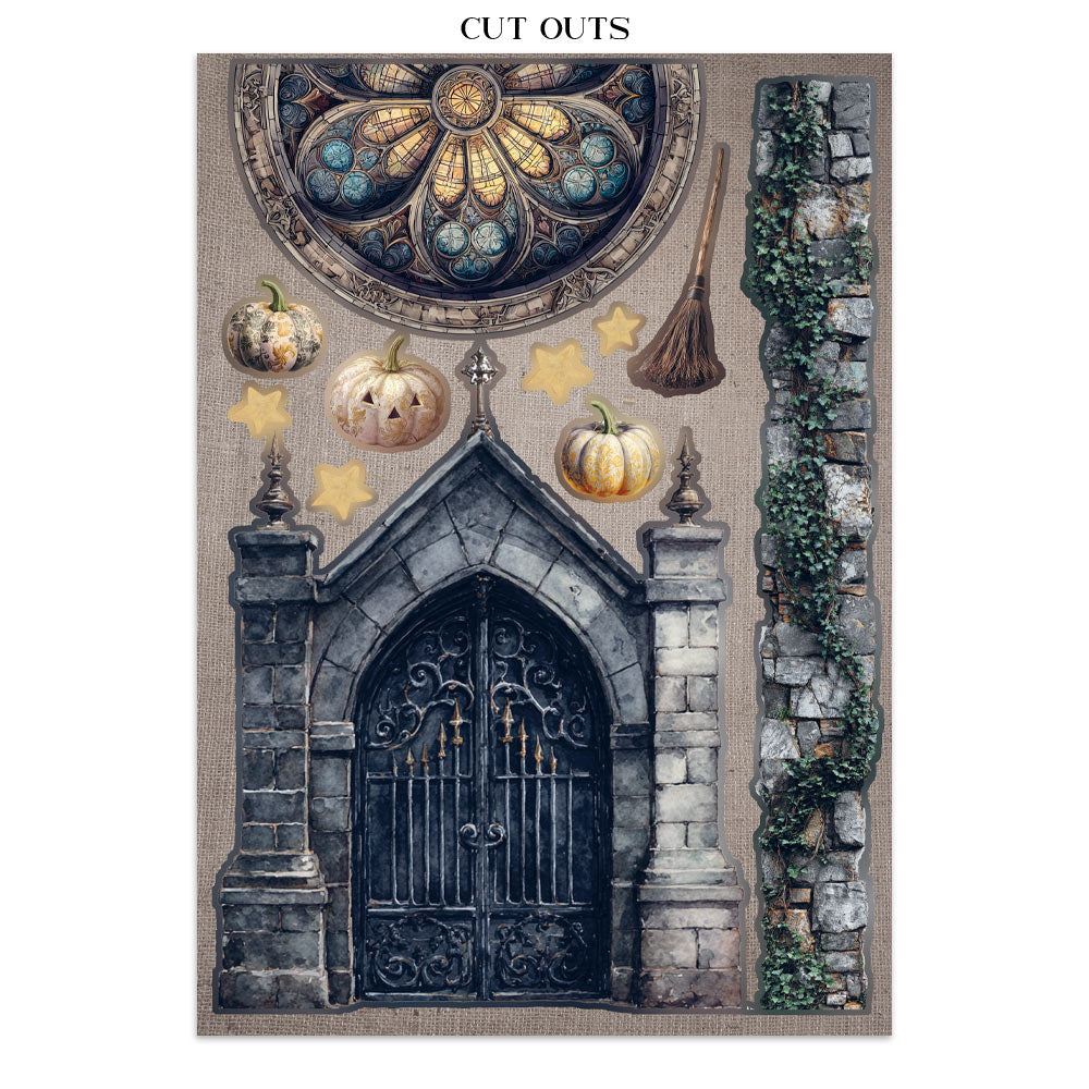 Stamperia Halloween Junk Journal Stickers, Backgrounds, Cut-Outs by Vicky Papaioannou (SBJK22)