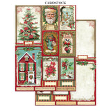 Stamperia Classic Christmas Junk Journal Stickers, Backgrounds and Cut-Outs - SBJK23
