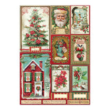 Stamperia Classic Christmas Junk Journal Stickers, Backgrounds and Cut-Outs - SBJK23