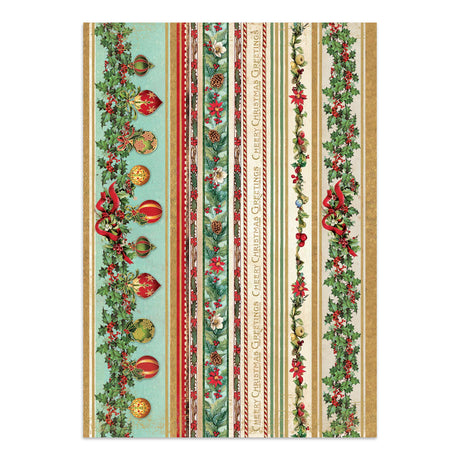 Stamperia Classic Christmas Junk Journal Stickers, Backgrounds and Cut-Outs - SBJK23
