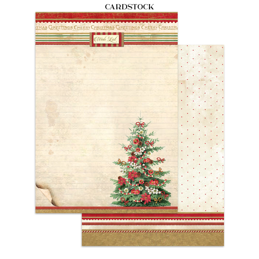 Stamperia Classic Christmas Junk Journal Stickers, Backgrounds and Cut-Outs - SBJK23