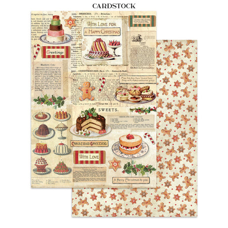 Stamperia Classic Christmas Junk Journal Stickers, Backgrounds and Cut-Outs - SBJK23