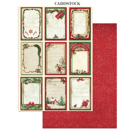 Stamperia Classic Christmas Junk Journal Stickers, Backgrounds and Cut-Outs - SBJK23
