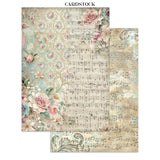 Stamperia Symphony Junk Journal Stickers, Backgrounds, Cut-Outs by Sara Alcobendas (SBJK24)