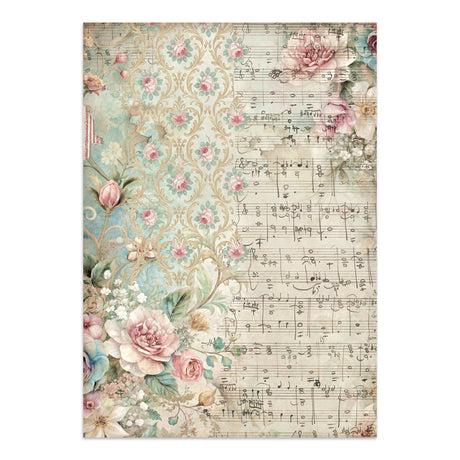 Stamperia Symphony Junk Journal Stickers, Backgrounds, Cut-Outs by Sara Alcobendas (SBJK24)