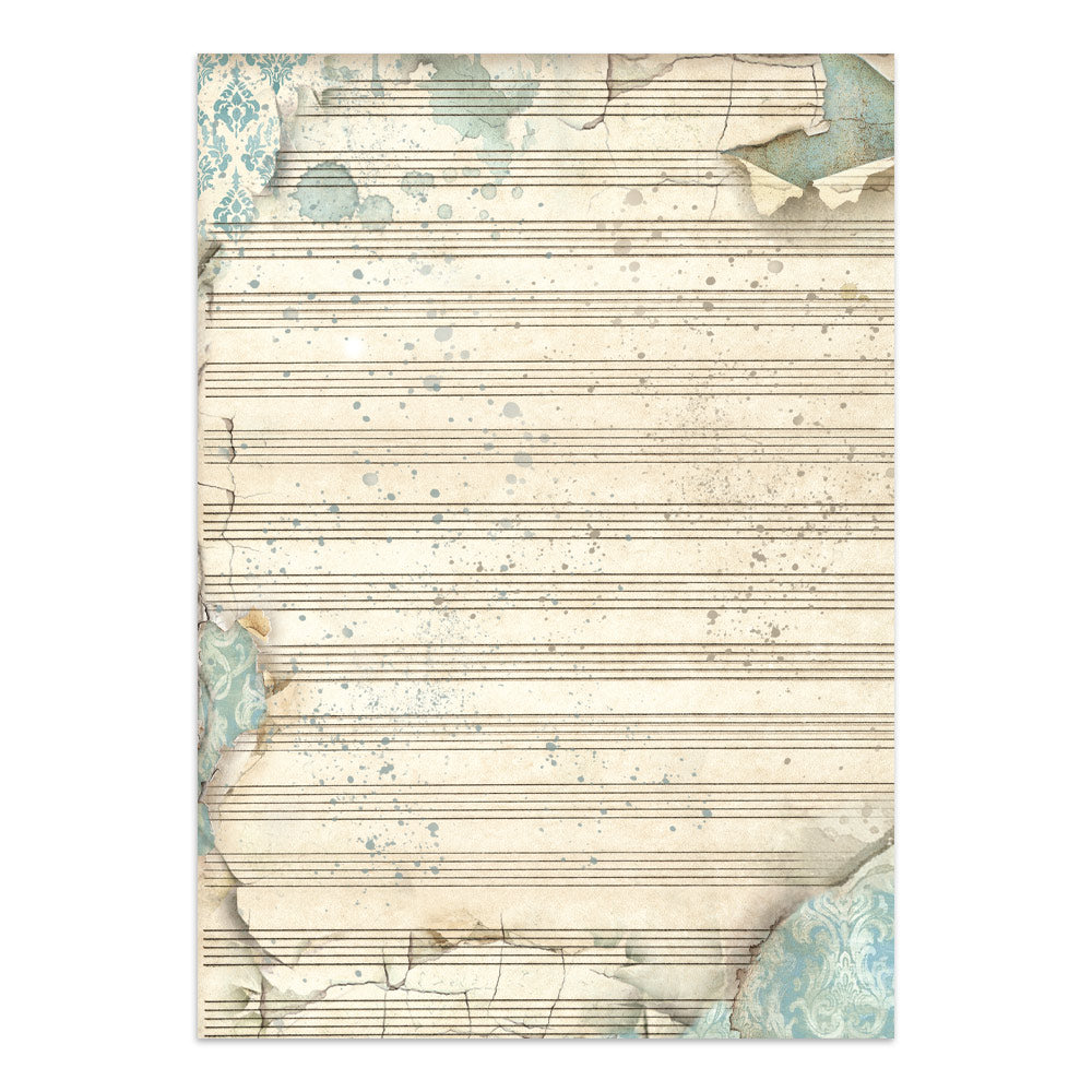 Stamperia Symphony Junk Journal Stickers, Backgrounds, Cut-Outs by Sara Alcobendas (SBJK24)