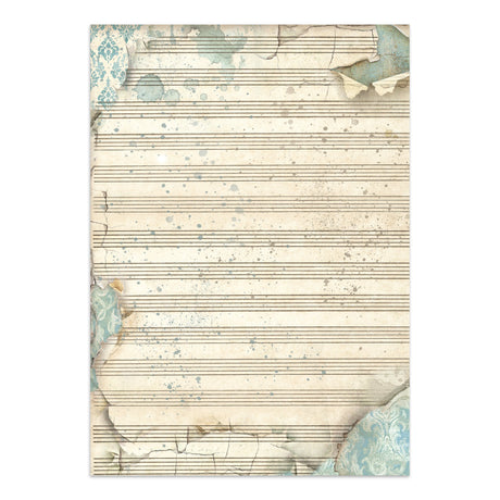 Stamperia Symphony Junk Journal Stickers, Backgrounds, Cut-Outs by Sara Alcobendas (SBJK24)