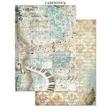 Stamperia Symphony Junk Journal Stickers, Backgrounds, Cut-Outs by Sara Alcobendas (SBJK24)