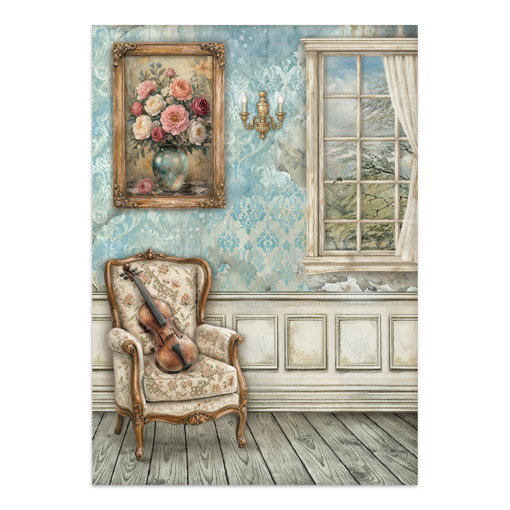 Stamperia Symphony Junk Journal Stickers, Backgrounds, Cut-Outs by Sara Alcobendas (SBJK24)