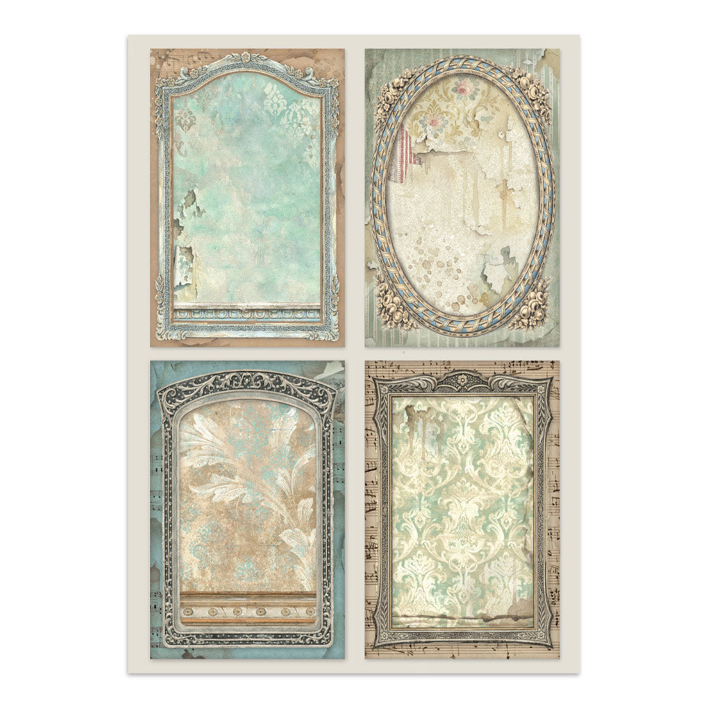 Stamperia Symphony Junk Journal Stickers, Backgrounds, Cut-Outs by Sara Alcobendas (SBJK24)