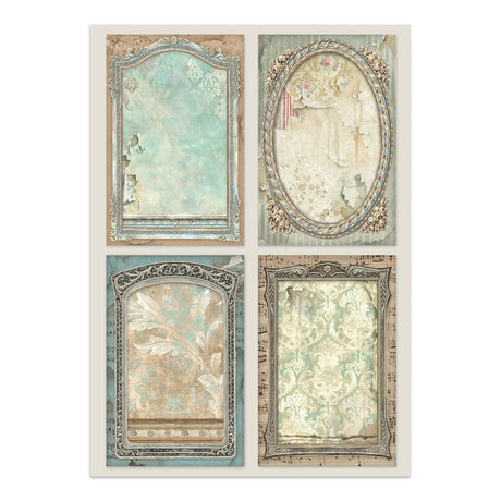 Stamperia Symphony Junk Journal Stickers, Backgrounds, Cut-Outs by Sara Alcobendas (SBJK24)