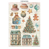 Stamperia Winter Magic Junk Journal Stickers, Backgrounds and Cut-Outs - SBJK25