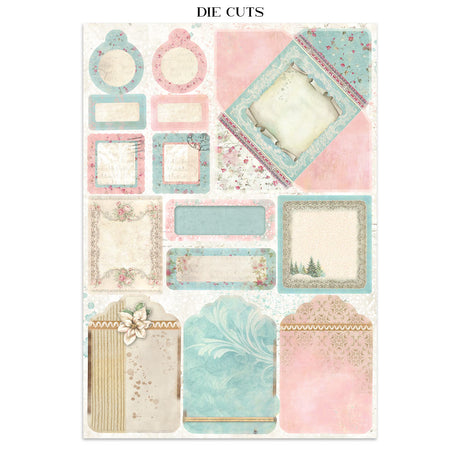 Stamperia Winter Magic Junk Journal Stickers, Backgrounds and Cut-Outs - SBJK25