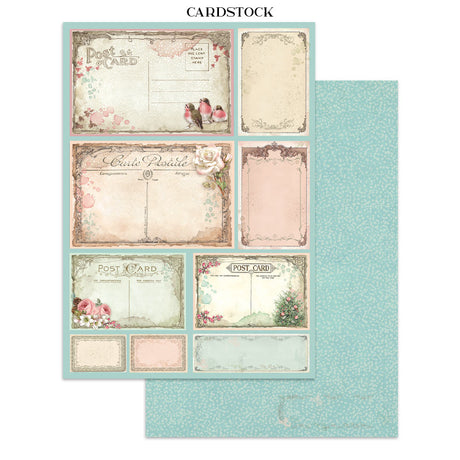 Stamperia Winter Magic Junk Journal Stickers, Backgrounds and Cut-Outs - SBJK25