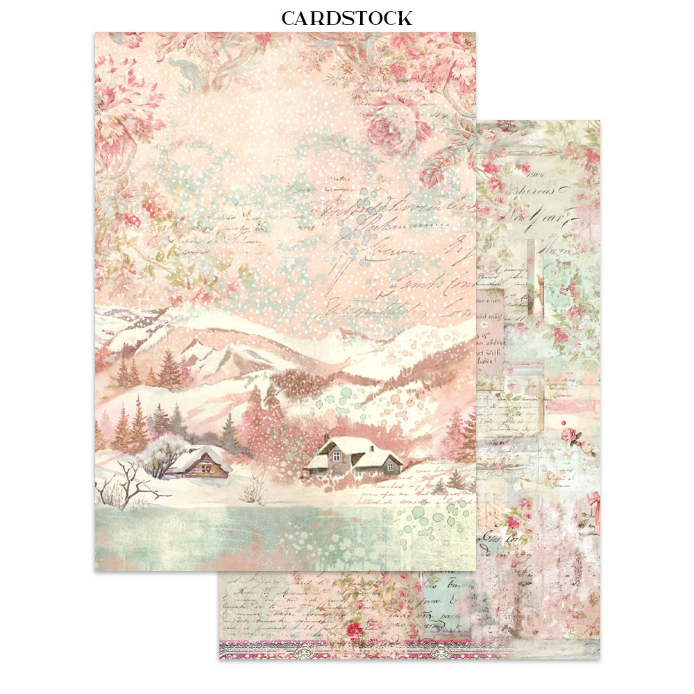 Stamperia Winter Magic Junk Journal Stickers, Backgrounds and Cut-Outs - SBJK25