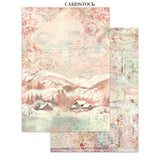 Stamperia Winter Magic Junk Journal Stickers, Backgrounds and Cut-Outs - SBJK25