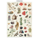 Stamperia Oriental Garden Junk Journal Stickers, Backgrounds, Cut-Outs (SBJK26)