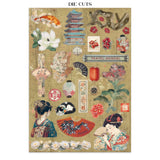 Stamperia Oriental Garden Junk Journal Stickers, Backgrounds, Cut-Outs (SBJK26)