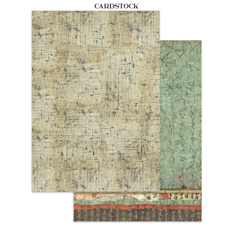 Stamperia Oriental Garden Junk Journal Stickers, Backgrounds, Cut-Outs (SBJK26)