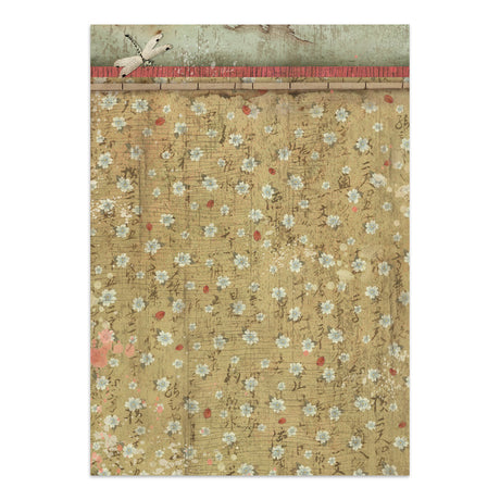 Stamperia Oriental Garden Junk Journal Stickers, Backgrounds, Cut-Outs (SBJK26)