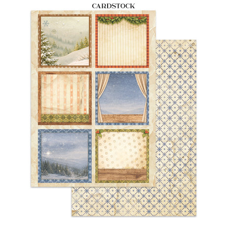Stamperia Silent Night Junk Journal Stickers, Backgrounds and Cut-Outs - SBJK27