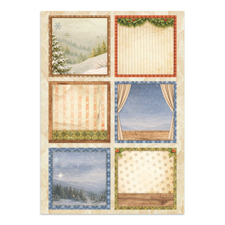 Stamperia Silent Night Junk Journal Stickers, Backgrounds and Cut-Outs - SBJK27