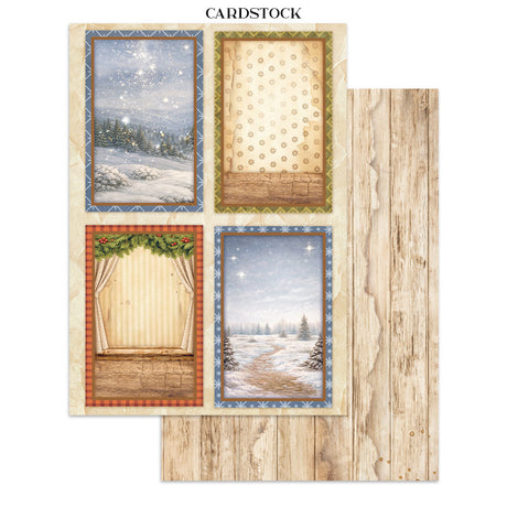 Stamperia Silent Night Junk Journal Stickers, Backgrounds and Cut-Outs - SBJK27