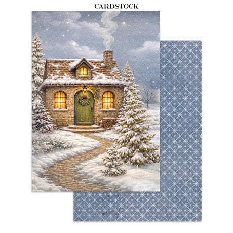 Stamperia Silent Night Junk Journal Stickers, Backgrounds and Cut-Outs - SBJK27