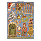 Stamperia Silent Night Junk Journal Stickers, Backgrounds and Cut-Outs - SBJK27