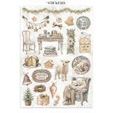 Stamperia White Christmas Junk Journal Stickers, Backgrounds and Cut-Outs by Cristina Radovan - SBJK28