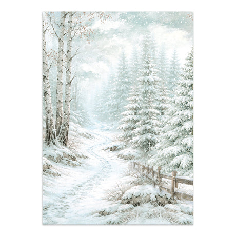 Stamperia White Christmas Junk Journal Stickers, Backgrounds and Cut-Outs by Cristina Radovan - SBJK28