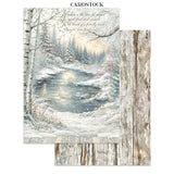 Stamperia White Christmas Junk Journal Stickers, Backgrounds and Cut-Outs by Cristina Radovan - SBJK28