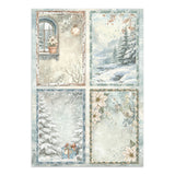 Stamperia White Christmas Junk Journal Stickers, Backgrounds and Cut-Outs by Cristina Radovan - SBJK28