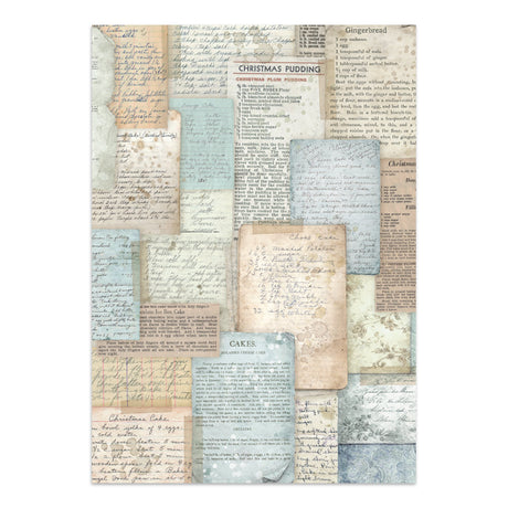 Stamperia White Christmas Junk Journal Stickers, Backgrounds and Cut-Outs by Cristina Radovan - SBJK28