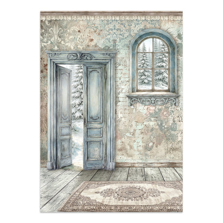 Stamperia White Christmas Junk Journal Stickers, Backgrounds and Cut-Outs by Cristina Radovan - SBJK28